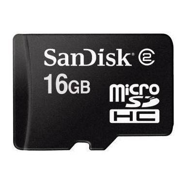 SanDisk 16GB micro SDHC karta + adaptér - 1