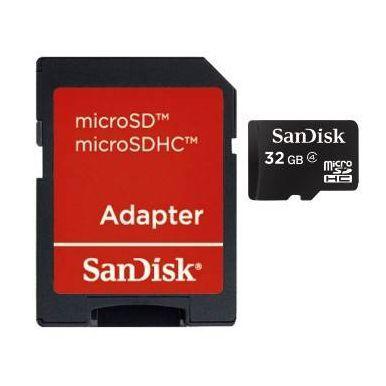 SanDisk 32GB microSDHC karta, Class 4 + adaptér - 1