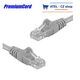 PremiumCord Patch kabel UTP RJ45-RJ45 5e 0,5m šedá - 1/2