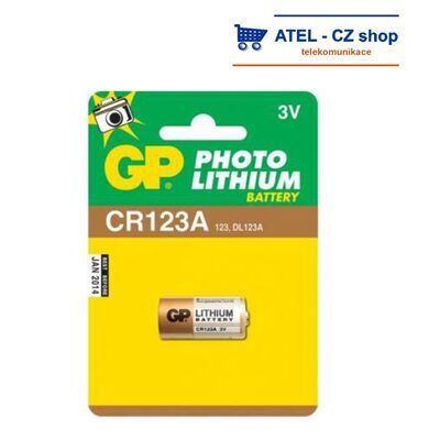 Baterie lithiová CR123A GP - 1