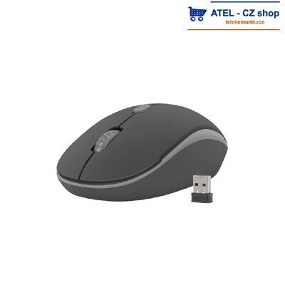 Bezdrátová myš Natec Martin 1600 DPI, černo-šedá - 1