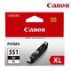 Canon CLI-551BK XL, černá inkoustová cartridge - 1/2